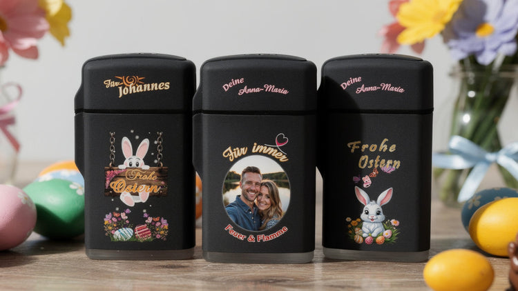 feuerzeuge-schwarz-mit-ostermotiven-und-personalisierten-namen