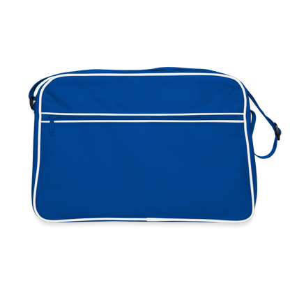 Stylische Retro-Tasche in verschiedenen Farben - Blau/Weiß