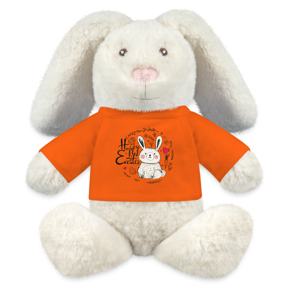 Osterhase "Happy Easter" - Goldorange