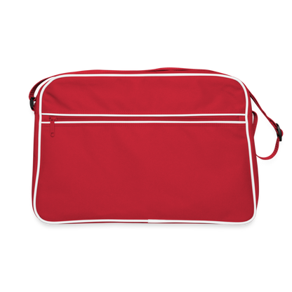 Stylische Retro-Tasche in verschiedenen Farben - Rot/Weiß