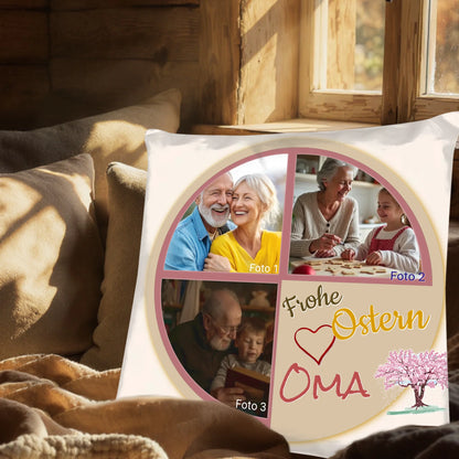 personalisiertes-geschenk-für-oma-zu-ostern-kissen-mit-fotocollage