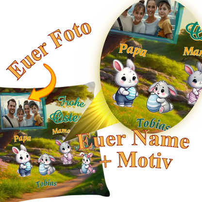 kissen-ostern-familie-40x40-detail-ansicht-personalisierung-mit-foto-und-namen-mit-individuellen-osterhasen