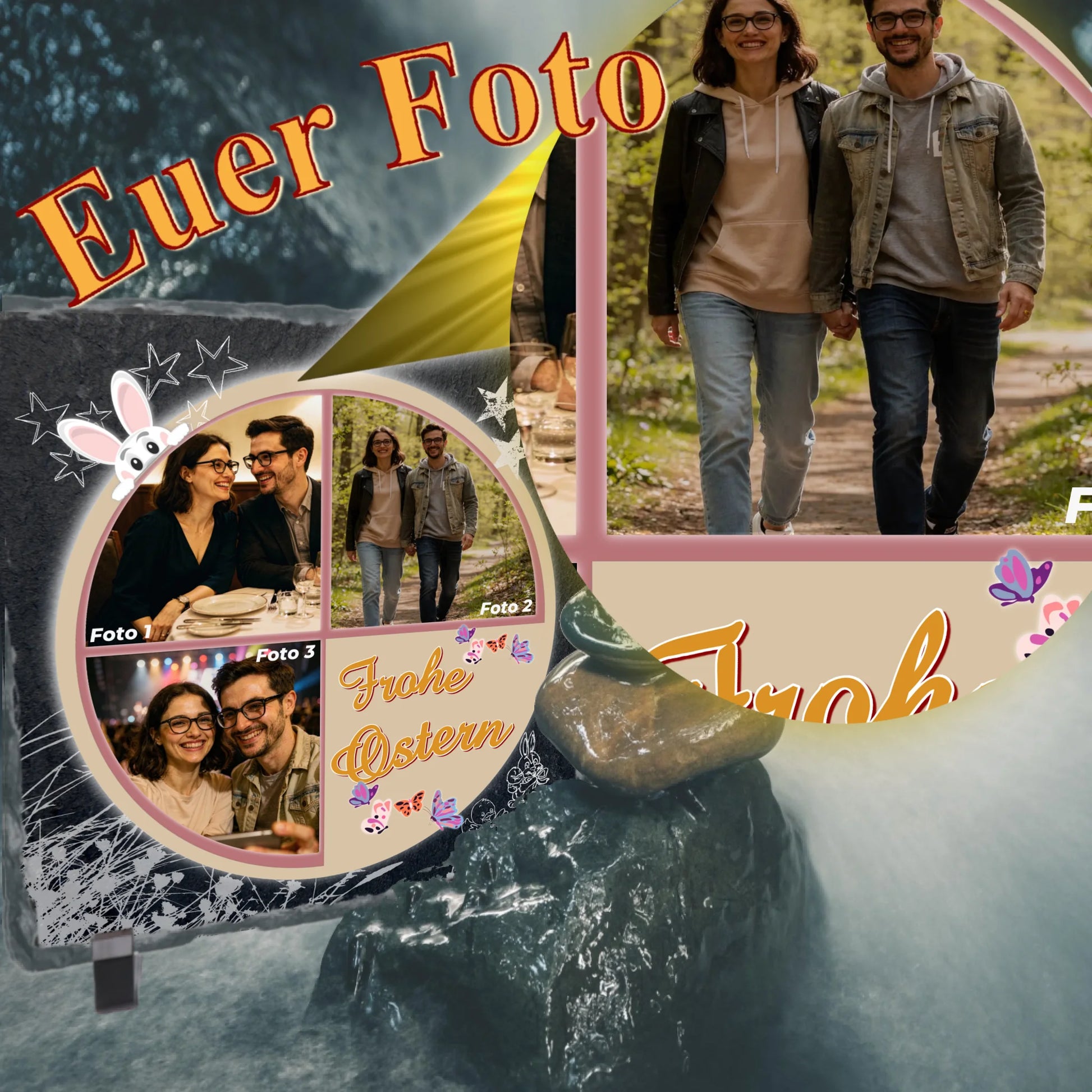 schieferplatte-frohe-ostern-mit-foto-collage-mit-3-bildern-detailansicht-fotodruck