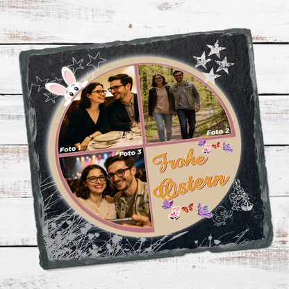 schieferplatte-ostern-15x15-personalisiert-mit-collage-aus-3-fotos-in-osterdesign