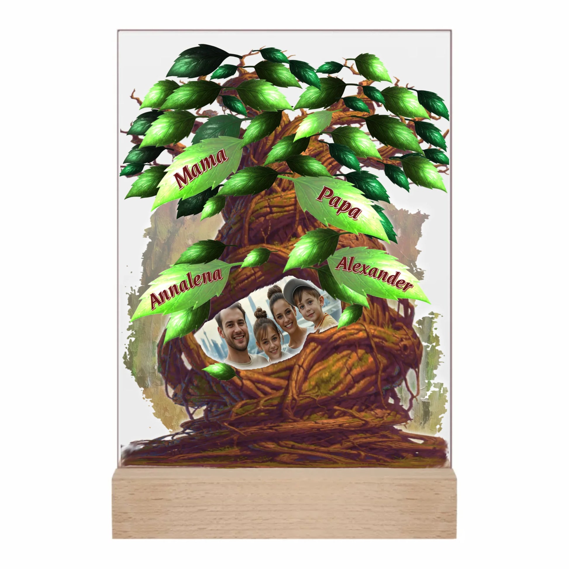 acrylglas-familienbaum-personalisiert-mit-foto-und-namen-holzsockel-15x20cm