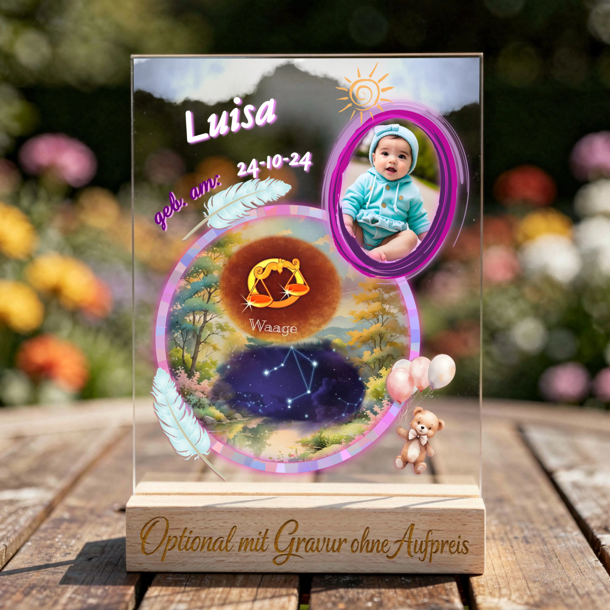 acrylglas-personalisiertes-geschenk-zur-geburt-mit-sternzeichen-name-und-foto