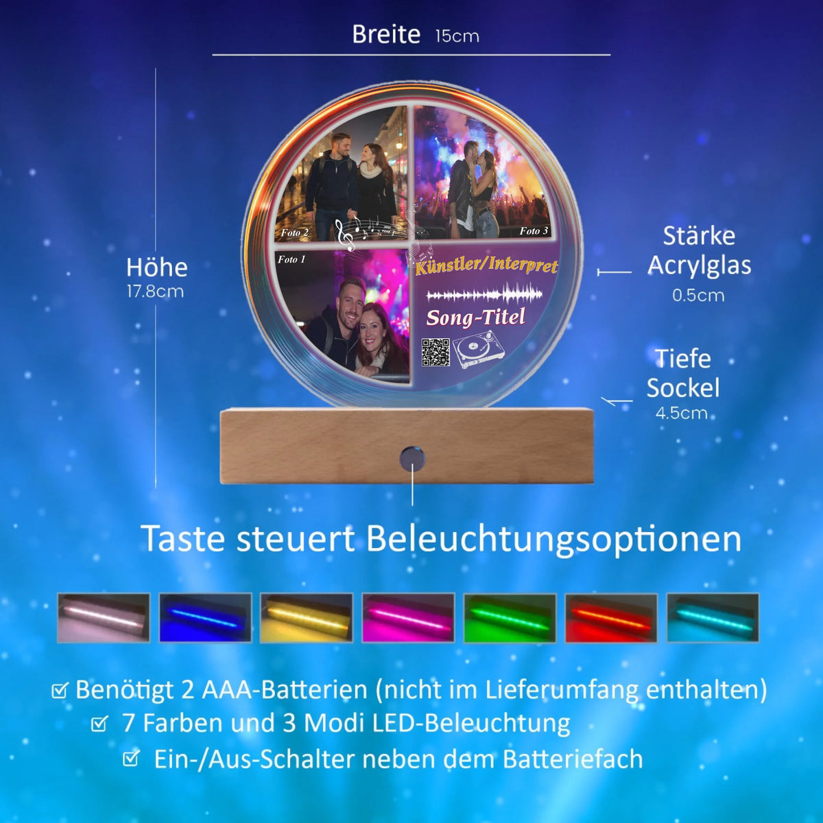 personalisiertes-acrylglas-15x18cm-mit-standfuss-aus-echtholz-benoetigt-2-aaa-batterien-led-beleuchtung-7-farben-3-modis