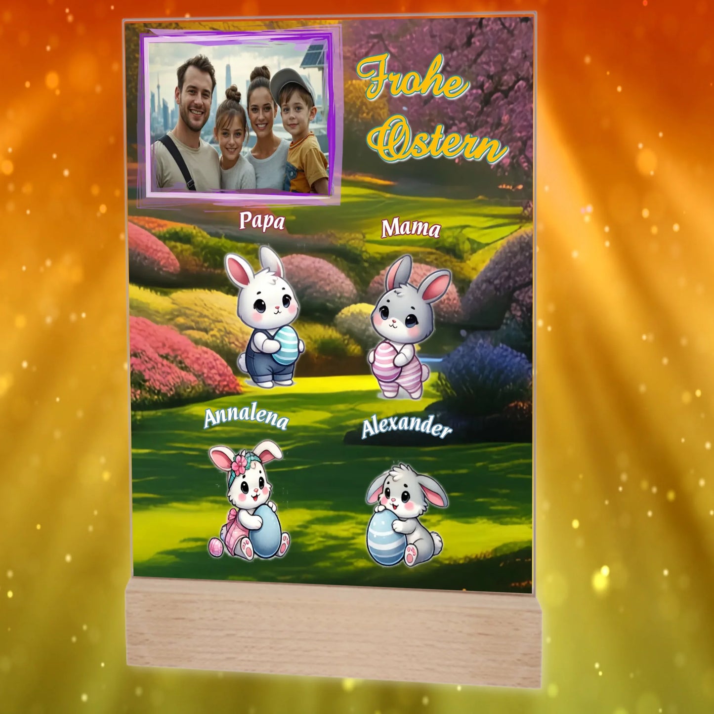 personalisiertes-ostergeschenk-erwachsene-acrylglas-mit-eigenem-foto-und-personalisierter-osterhasen-familie