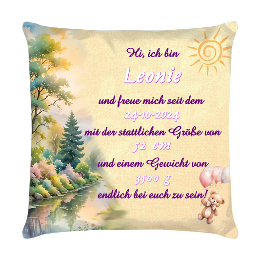 babyskissen-mit-namen-und-gewicht-maedchen-rosa-40x40-cm-vorderseite
