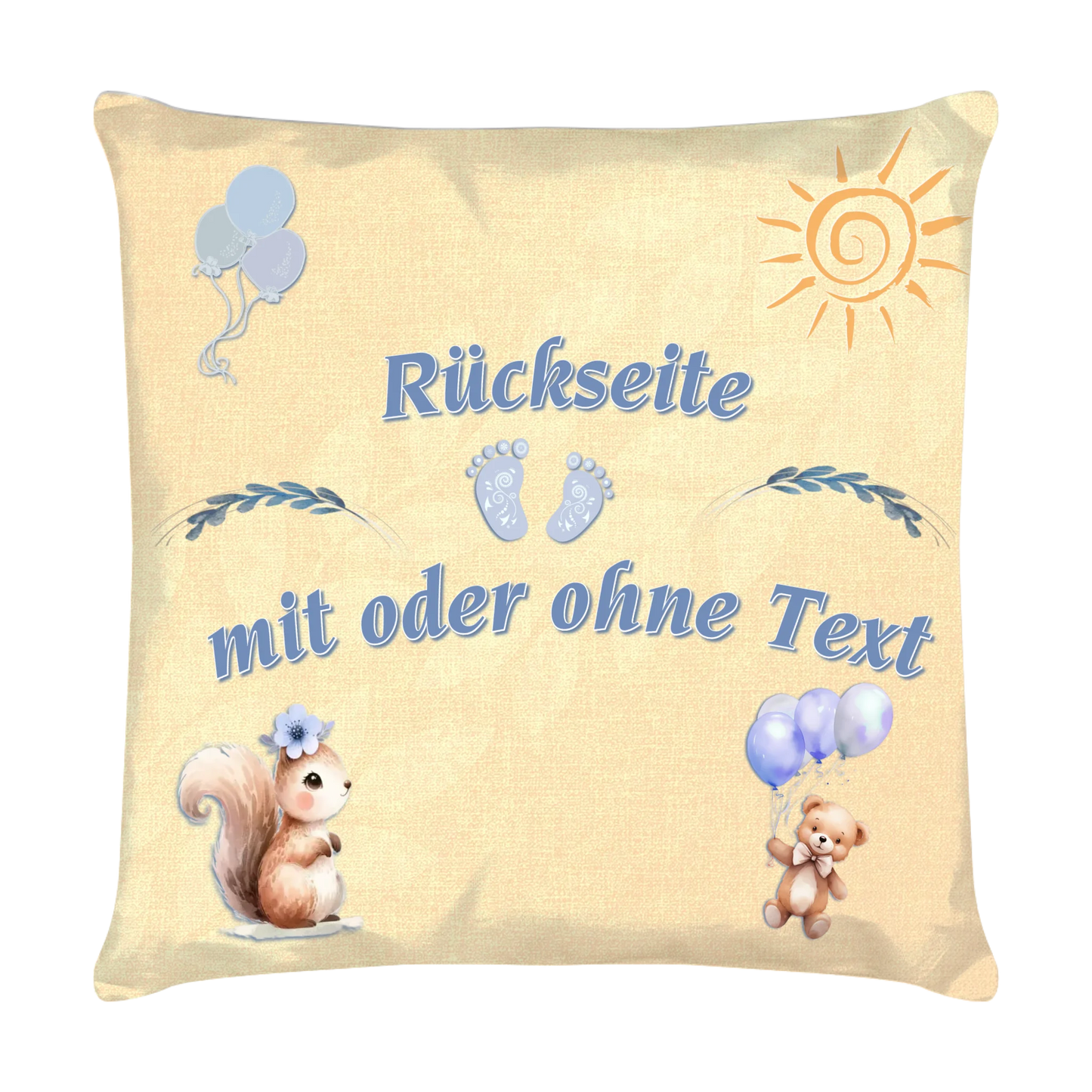 personalisiertes-babykissen-40x40-cm-mit-fussabdruck-und-luftballons-rueckseite