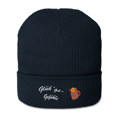 bio-baumwoll-beanie-navy-gerippt-bestickt-mit-motiv-gluehweintasse-und-schriftzug-gluehgs-gefuehle