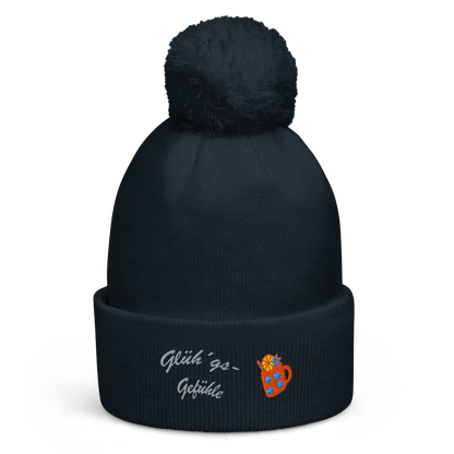 bestickte-beanie-navy-mit-bund-und-bommel-motiv-gluehweintasse-und-schriftzug-gluehgs-gefuehle