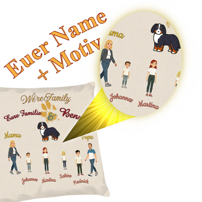 familien-kissen-detailansicht-personalisierung-mit-namen-und-illustrierten-personen-40x40-cm-vorderseite