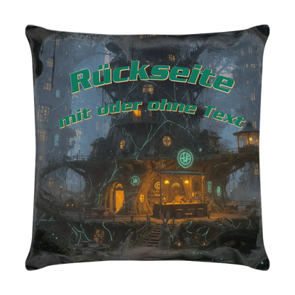 osterkissen-40x40-hasen-paar-rueckseite-mit-futuristischem-wald-optional-mit-eigenem-text