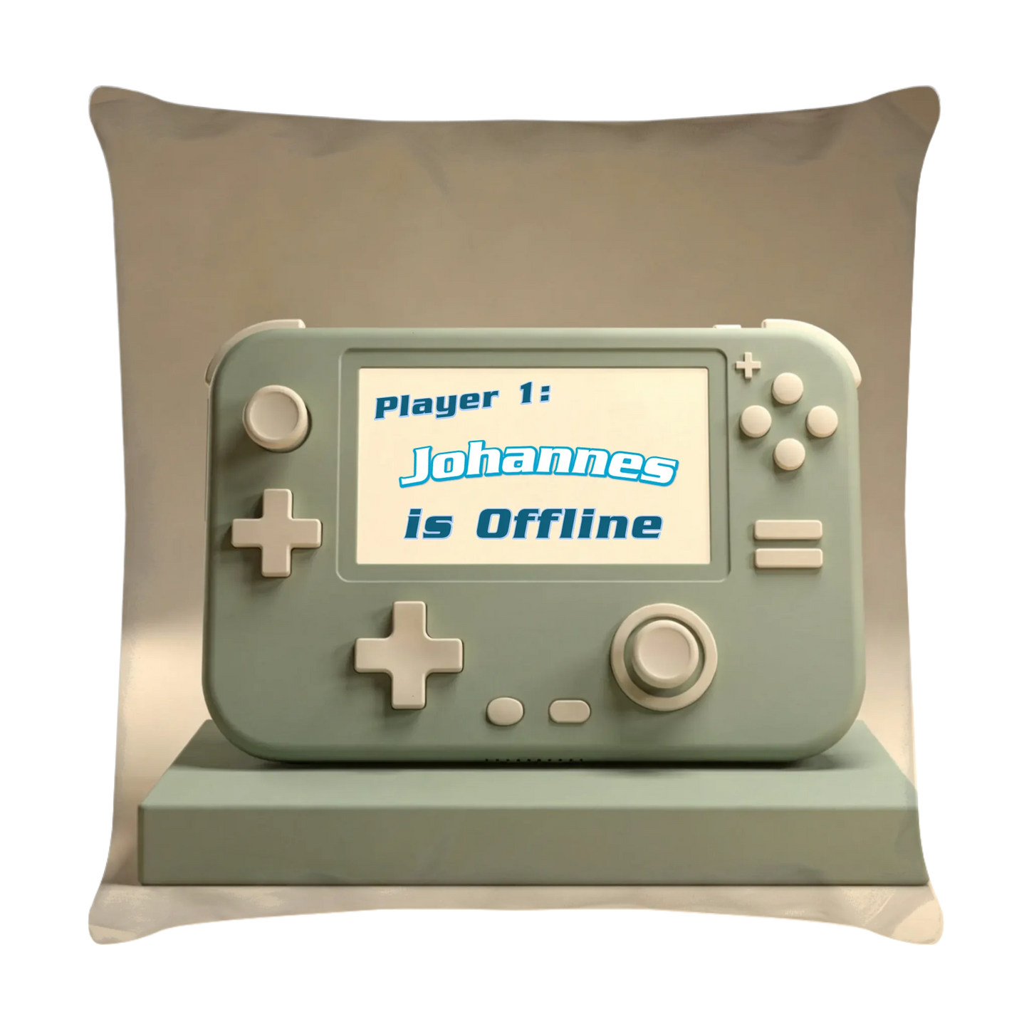 minimalistisches-salbeigruenes-gaming-kissen-40x40-mit-einer-handheld-konsole
