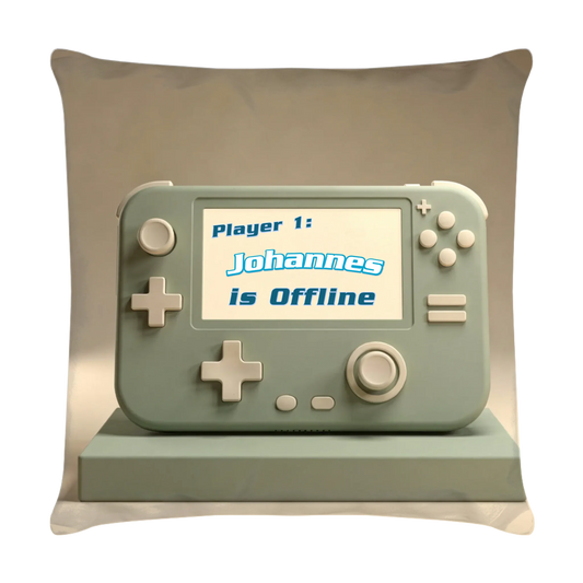 minimalistisches-salbeigruenes-gaming-kissen-40x40-mit-einer-handheld-konsole