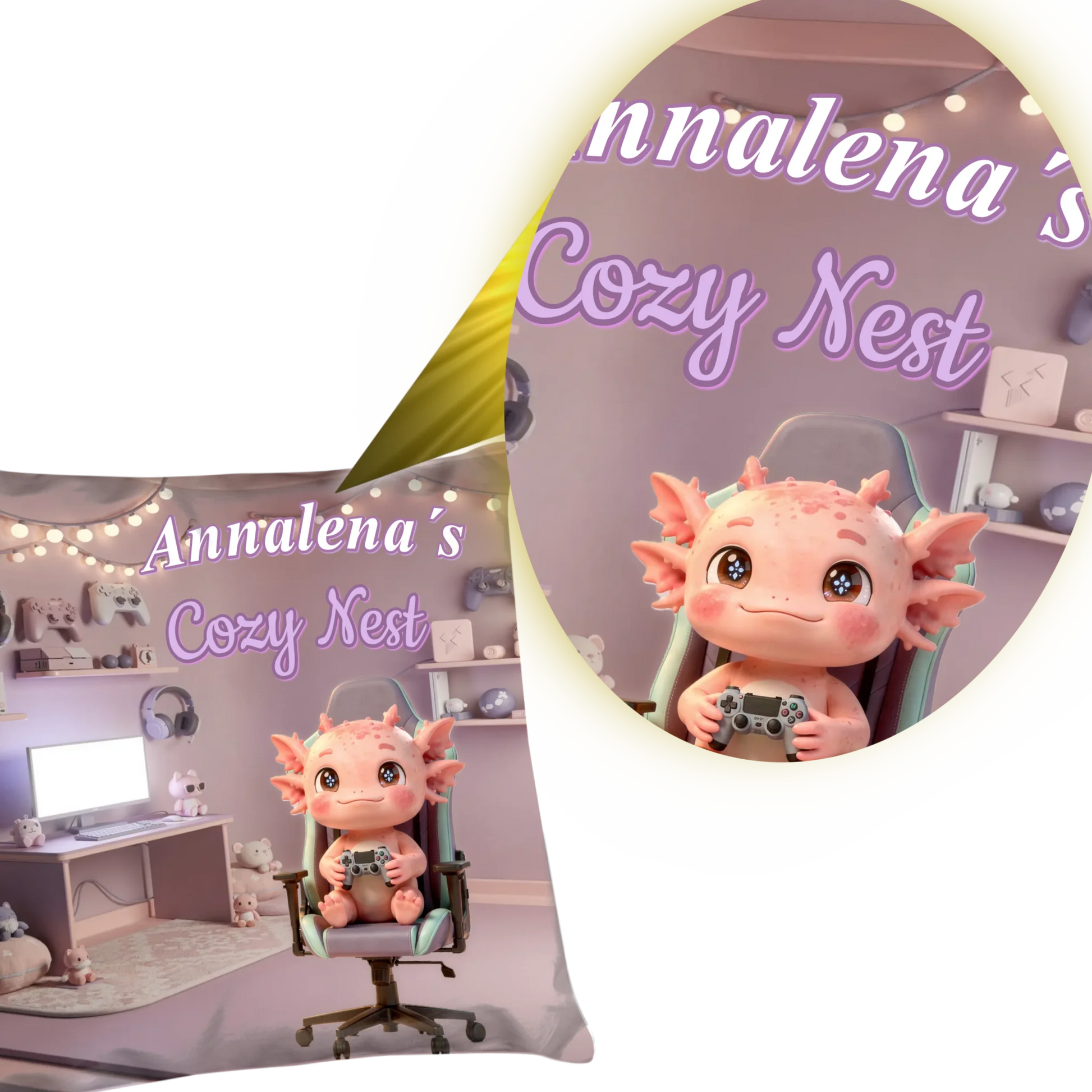 nahaufnahme-der-personalisierung-des-pastell-farbenen-kawaii-gaming-kissens-gestaltet-mit-Axolotl-und.name