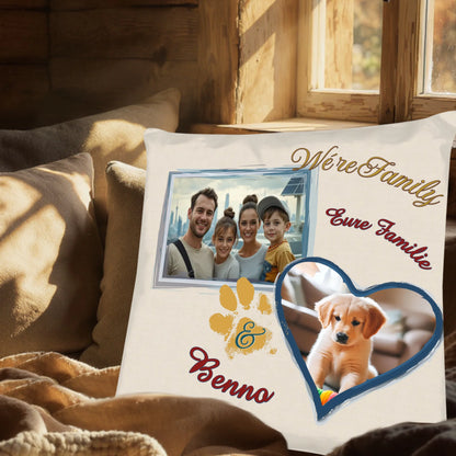 familien-kissen-personalisiert-leinoptik-40x40cm-mit-familienfoto-und-foto-von-hund