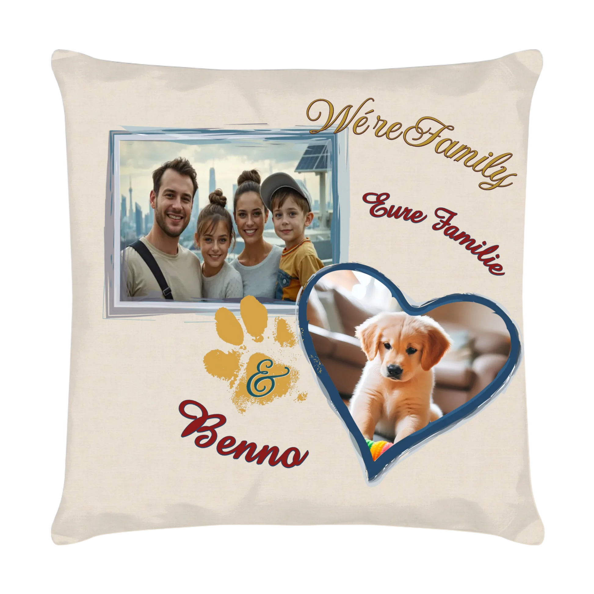 kissen-familie-personalisiert-mit-2-fotos-von-familie-und-hund-40x40-cm-vorderseite