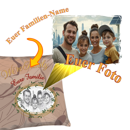 kissen-familie-detail-personalisierung-mit-foto-als-zeichnung-40x40-cm-braun-vorderseite