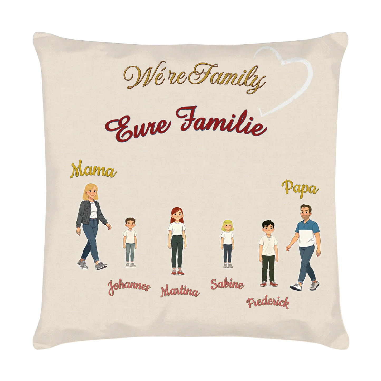 kissen-familie-40x40-cm-cremefarben-vorderseite-personalisiert-mit-namen-und-cartoon-familie