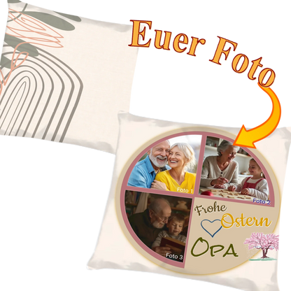 osterkissen-40x40-mit-fotocollage-als-personalisiertes-ostergeschenk-für-opa-vorderseite-und-rueckseite