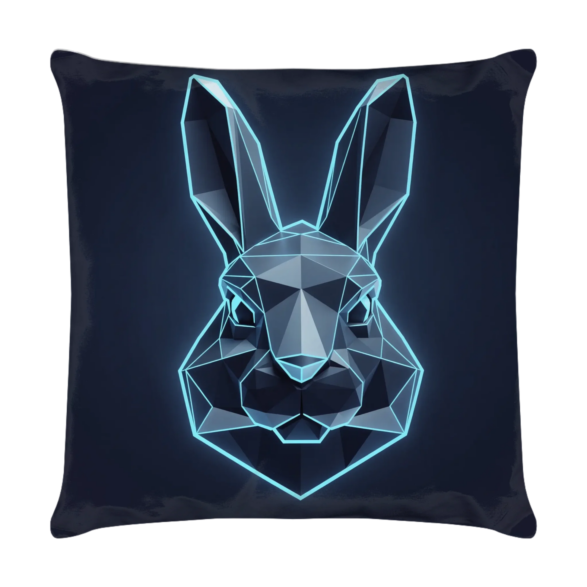 kissen-rueckseite-mit-polygon-hase-in-neon-blau
