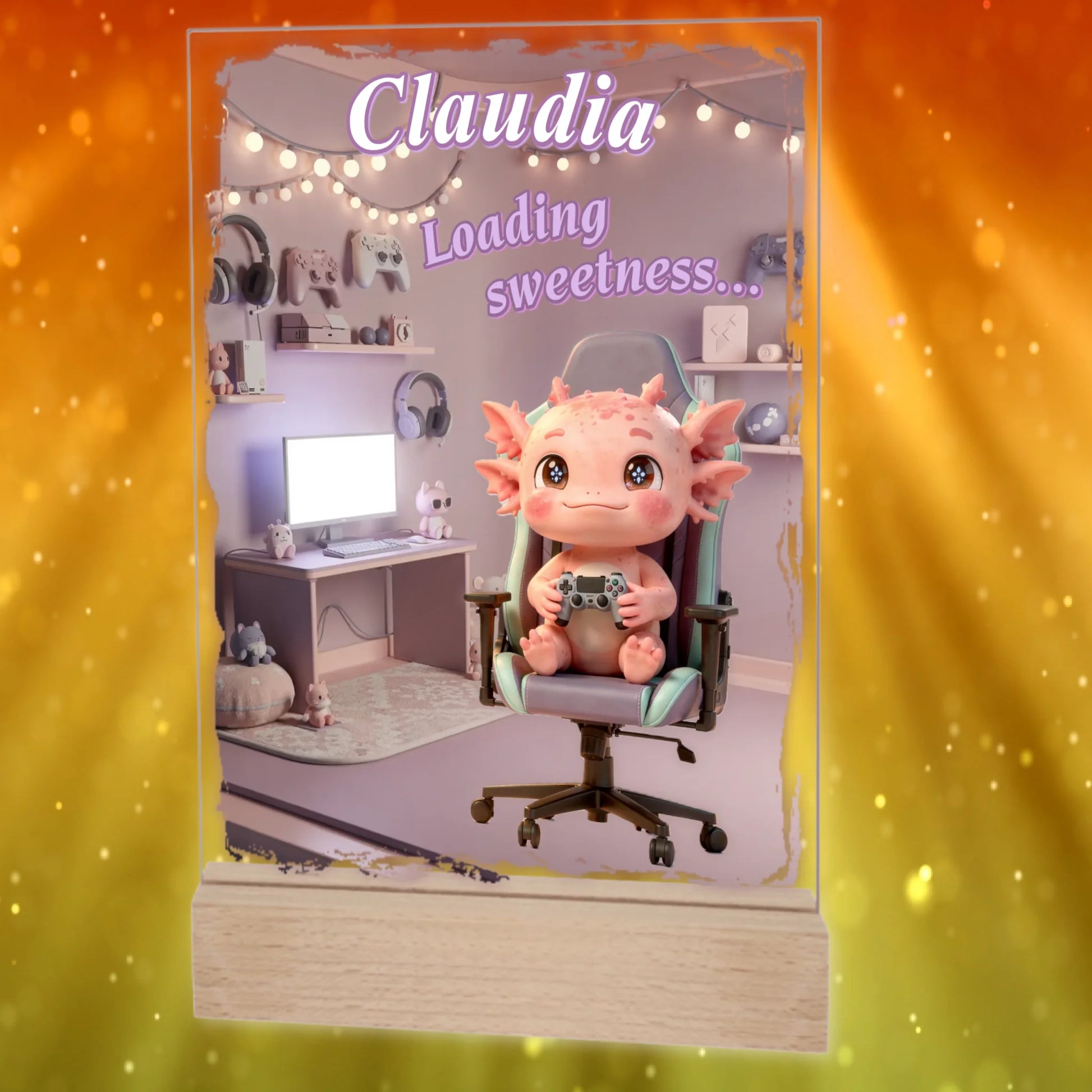 personalisierter-gaming-aufsteller-mit-name-und-axolotl-pastell