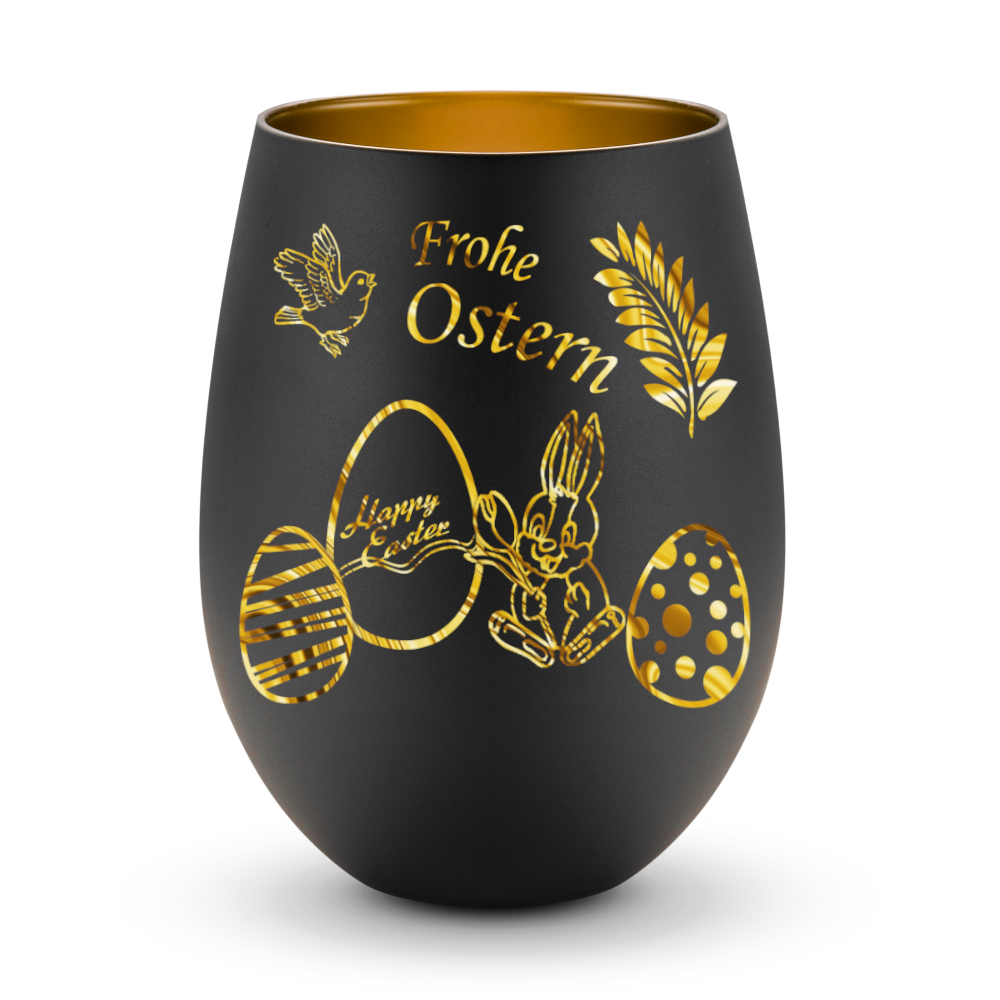 schwarzes-glas-mit-goldener-innenbeschichtung-garvur-osterhase-und-schriftzug-frohe-ostern-sind-golden-zu-sehen