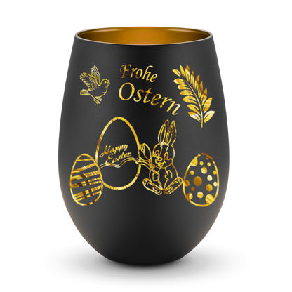 schwarzes-glas-mit-goldener-innenbeschichtung-garvur-osterhase-und-schriftzug-frohe-ostern-sind-golden-zu-sehen