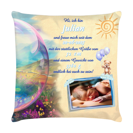 personalisiertes-kissen-40x40-cm-zur-geburt-junge-mit-foto