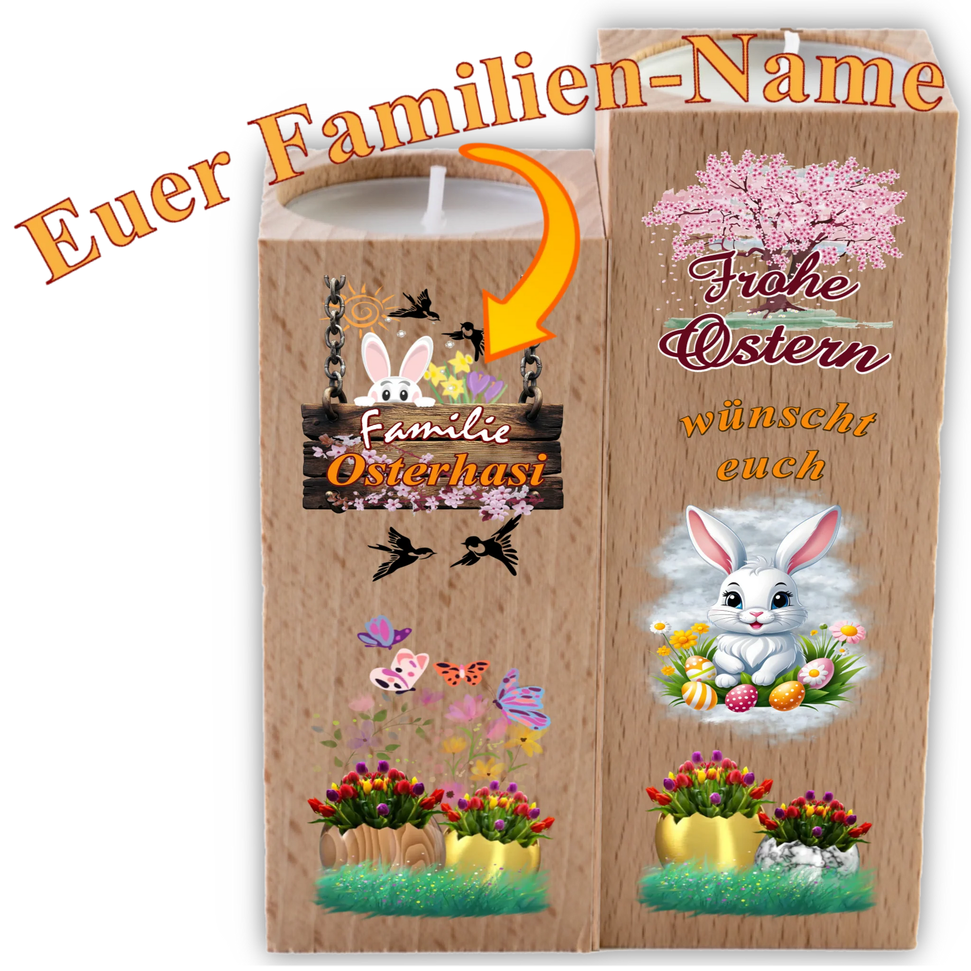 personalisierte-teelichthalter-aus-holz-mit-familienname-als-osterdeko-fuer-tisch-und-hauseingang