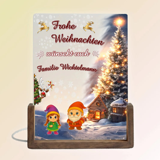 led-lampe-personalisiert-15x20cm-weihnachtsdeko-fuer-den-flur-mit-namen-wichtel-und-weihnachtliche-landschaft