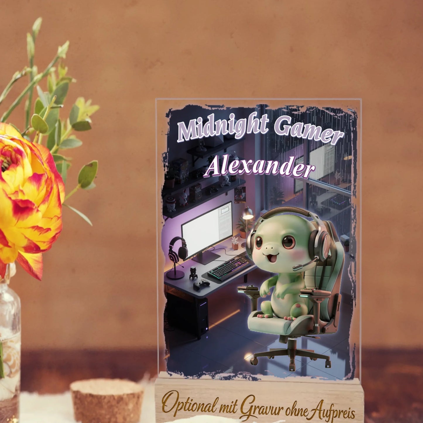 geschenkidee-zocker-gaming-acrylglas-personalisiert-mit-name-und-suessem-tier