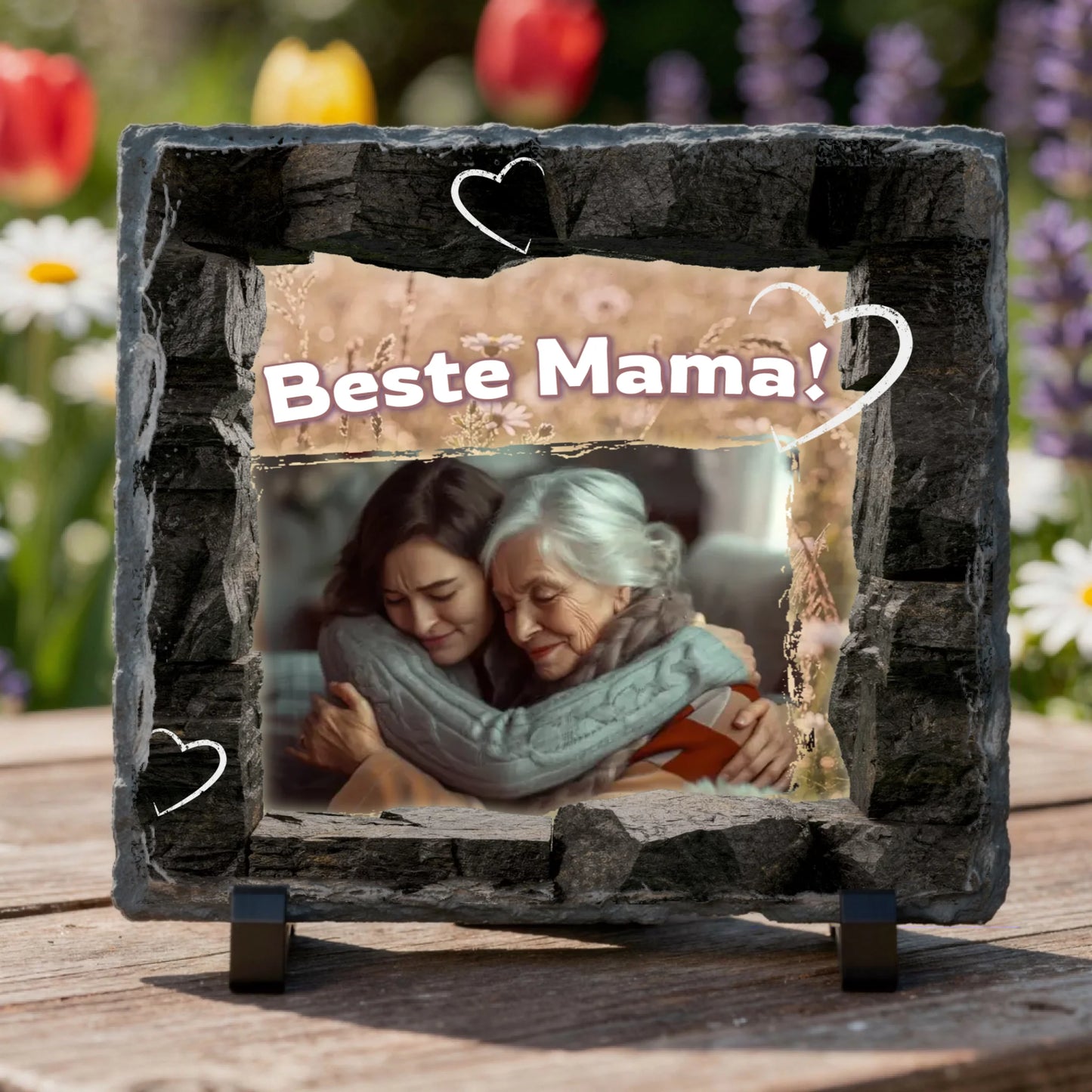 schieferplatte-15x15-cm-personalisiert-mit-foto-und-schriftzug-beste-mama