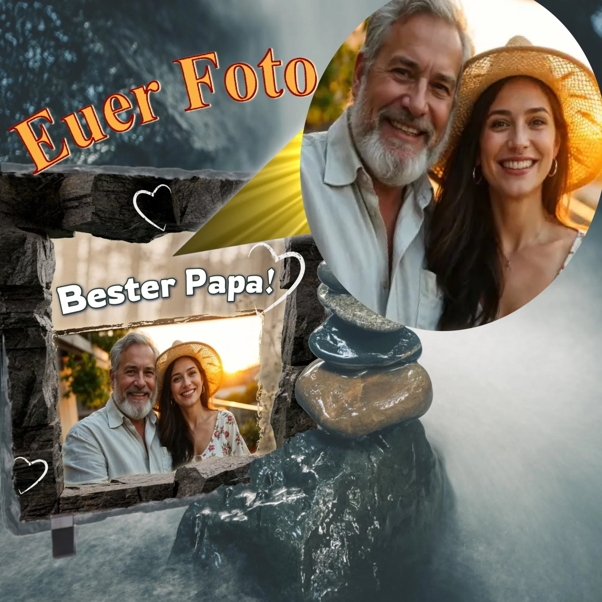 geschenk-bester-papa-mit-foto-personalisierte-schieferplatte
