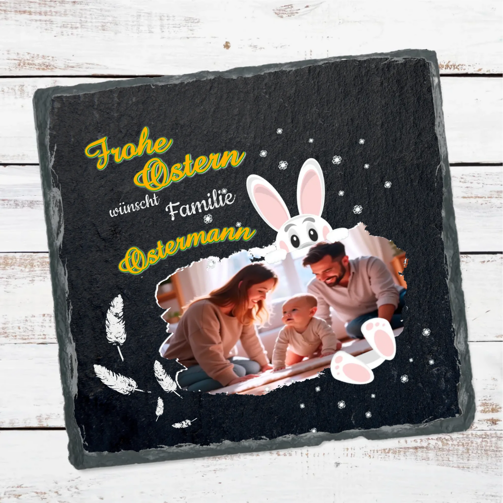 schieferplatte-frohe-ostern-15x15-personalisiert-mit-familienname-und-foto