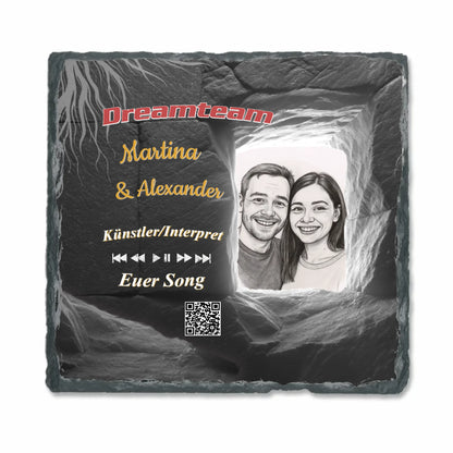 schieferlatte-mit-spotify-song-namen-und-portrait-zeichnung-als-geschenk-fuer-den-partner