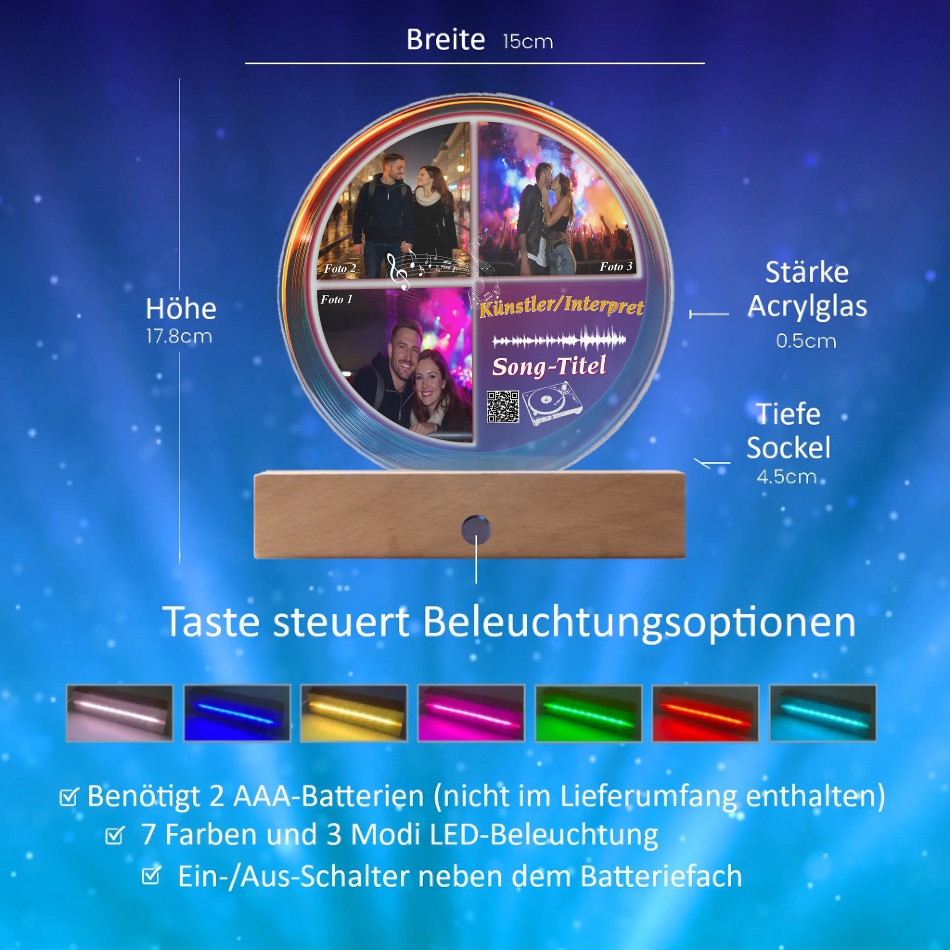 spotify-personalisiertes-acrylglas-15x18cm-mit-standfuss-aus-echtholz-benoetigt-2-aaa-batterien-led-beleuchtung-7-farben-3-modis
