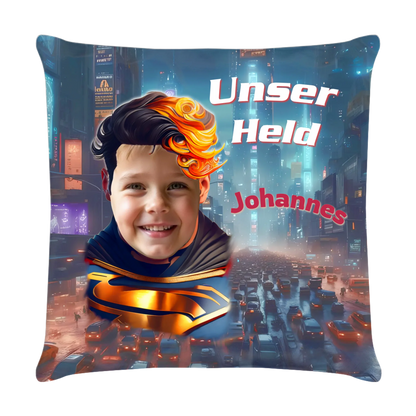 kissen-mit-foto-superheld-40x40-cm-vorderseite-personalisiert