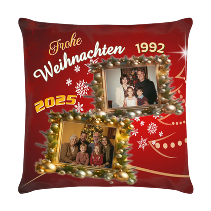 weihnachtskissen-familie-rot-40x40-cm-vorderseite-mit-fotos-damals-und-heute