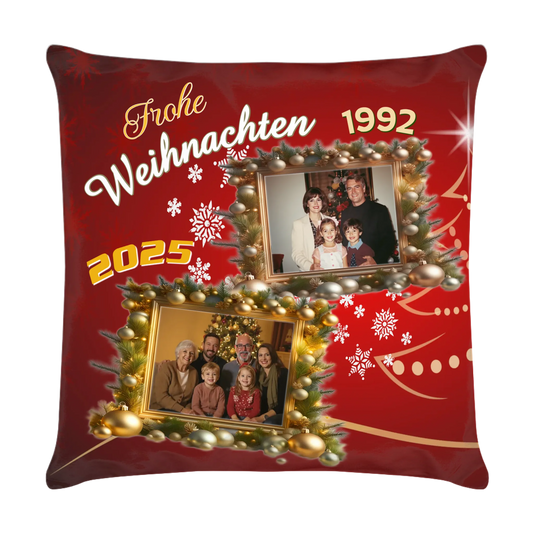 weihnachtskissen-familie-rot-40x40-cm-vorderseite-mit-fotos-damals-und-heute