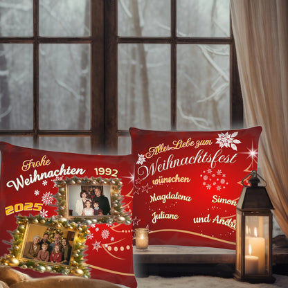 kissen-weihnachten-rot-40x40-cm-mit-namen-und-fotos-von-1992-und-heute-personalisiert-vorderseite-und-rueckseite